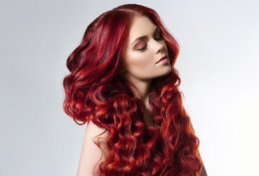 red hair with blonde underneath