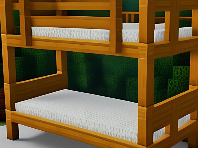 how to make bunk bed in minecraft