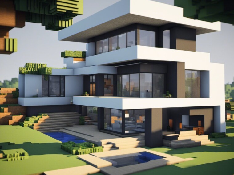 how to make a modern house in minecraft