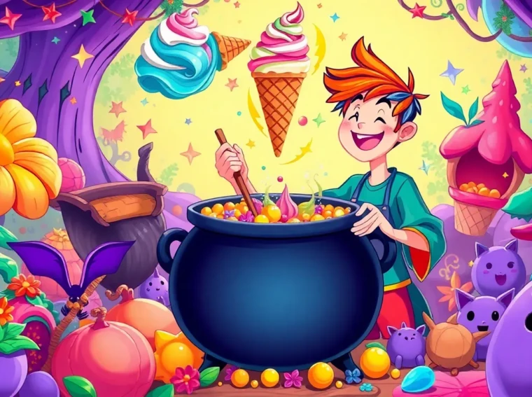 how to get ice cream in wacky wizards