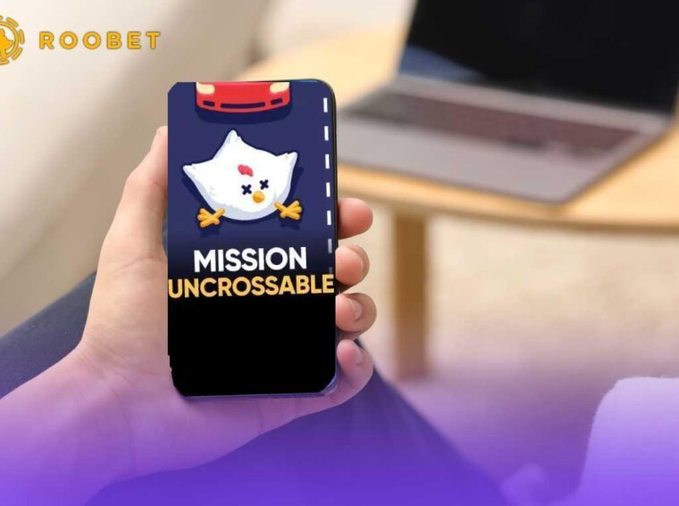 Person looking at Mission Uncrossable on phone