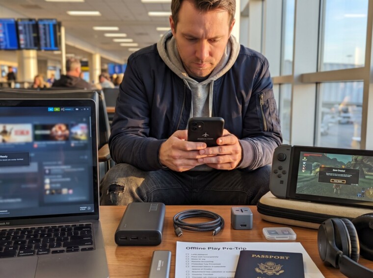 How to Prepare Games for Offline Play Before a Trip