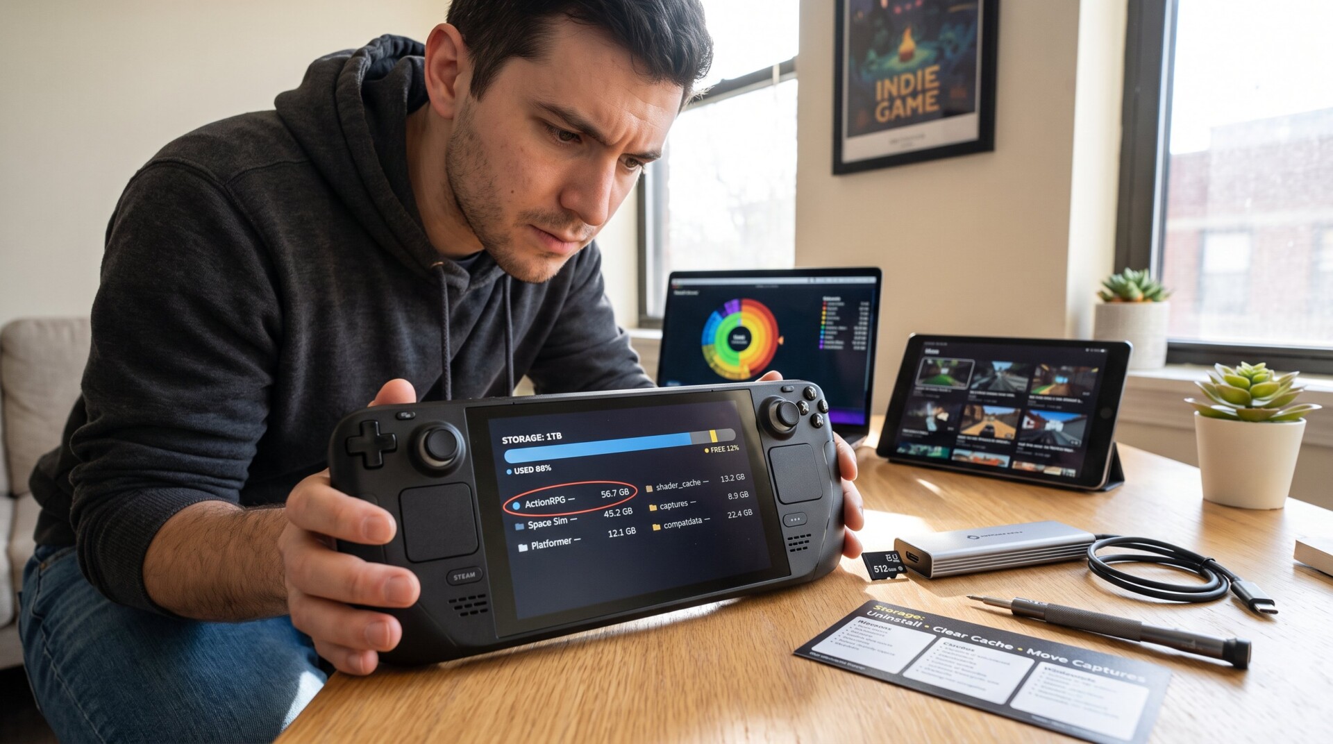 How to Manage Storage on a Portable Gaming Device